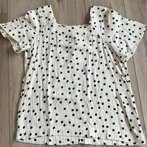 Polka dot blouse